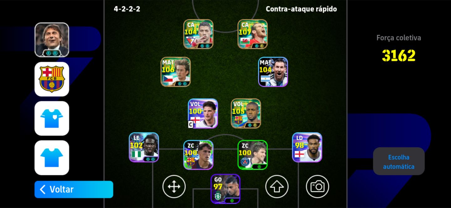 CONTA EFOOTBALL COM NOVO BALE +3150 de força