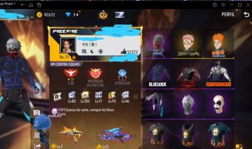 CONTA DE FREE FIRE PRIME 7 COM ANJO AZUL, RAGNAROK MASC, 3 PUNHOS E MUITO MAIS!!