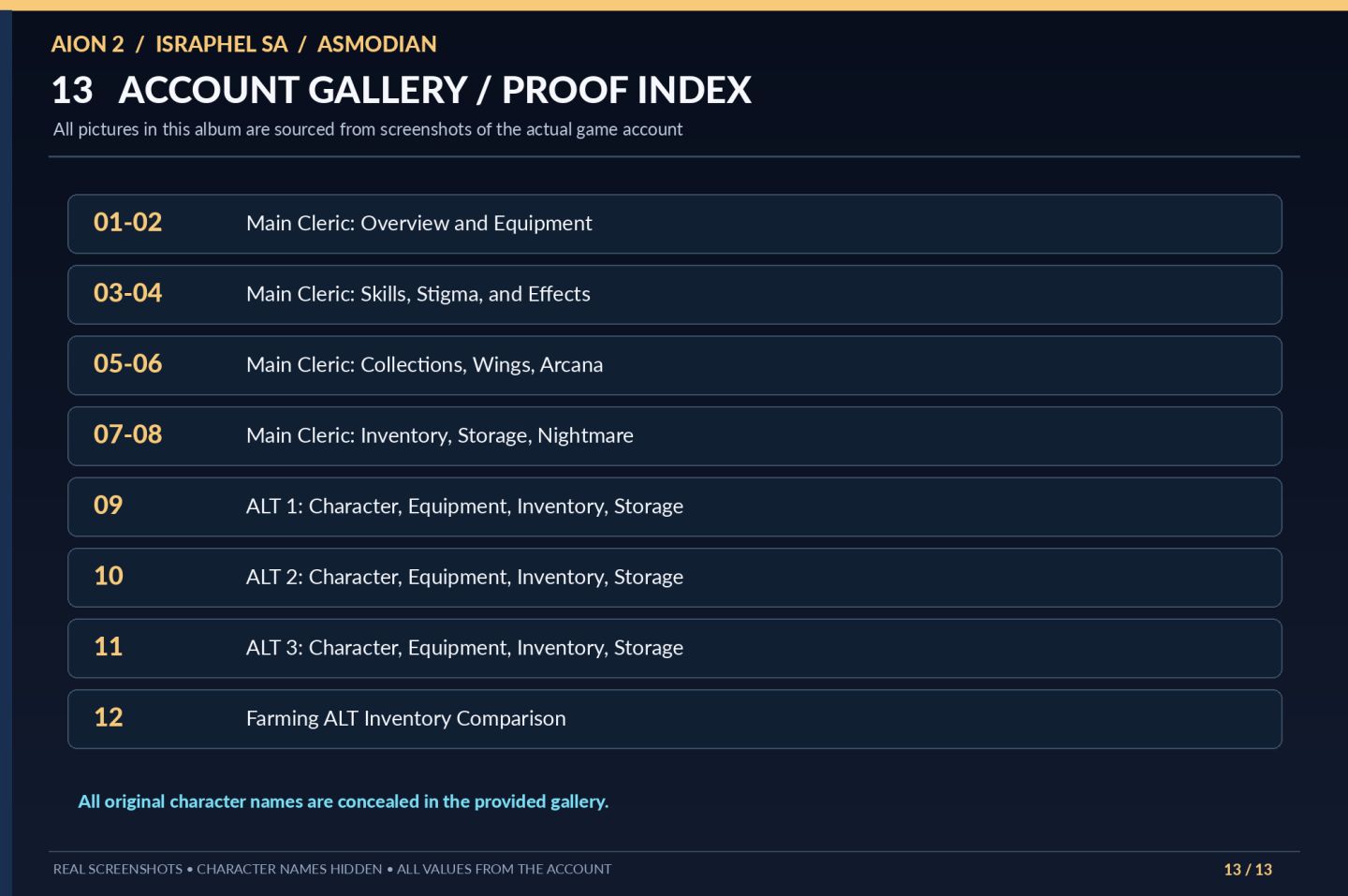AION 2 SA | CLERIC/HEALER 2223 GS | 93K CP | 3 ALTS LV45 PARA FARM | ISRAPHEL AS