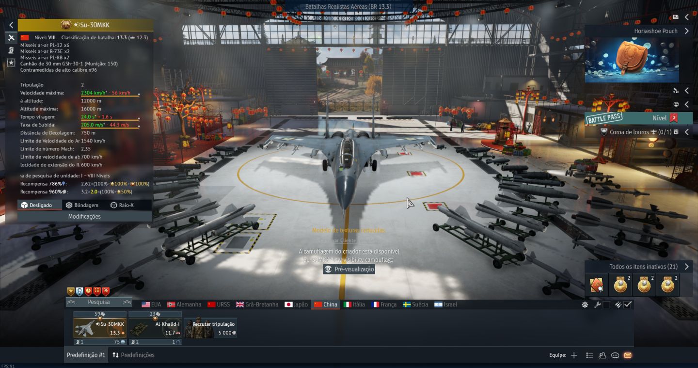 Conta War thunder Top tier em aviação