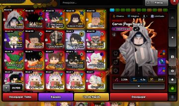 Conta com Itachi unbound e Megume Unbound