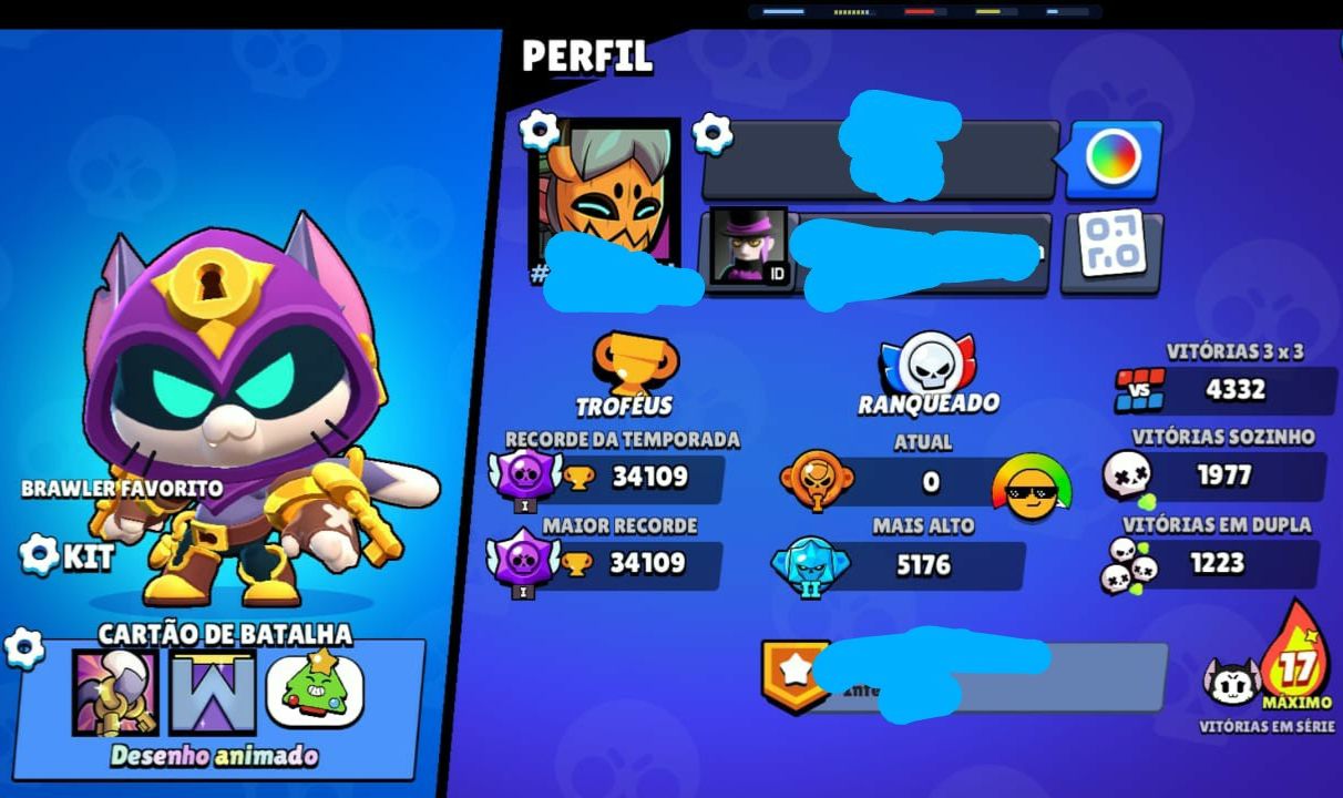Conta com 34k de troféus, vem que ta barata!