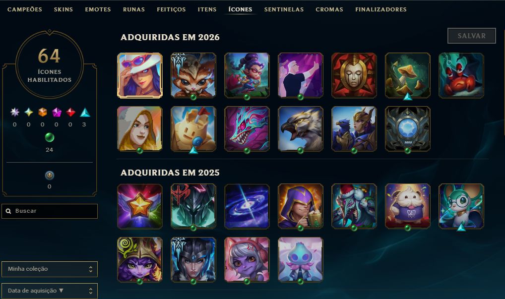 [Entrega Automática] Conta Lol Platina, 35K Ea, 44 Skins, 2 Lendárias, Honra 4