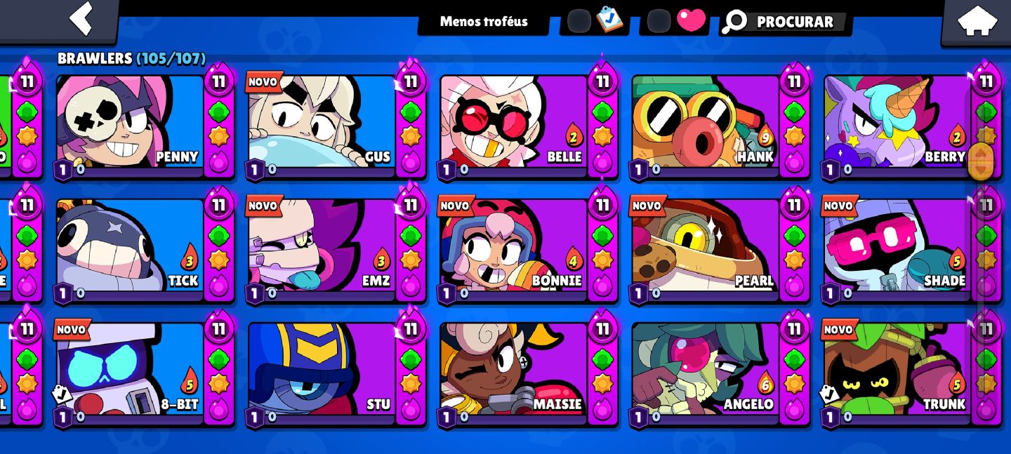 CONTA DE BRAWL STARS RARA