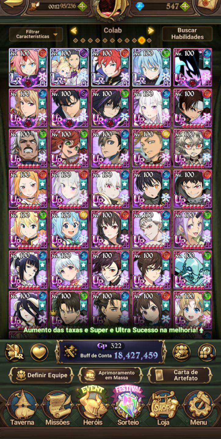 Conta 7DS Grand Cross 18kk cc box