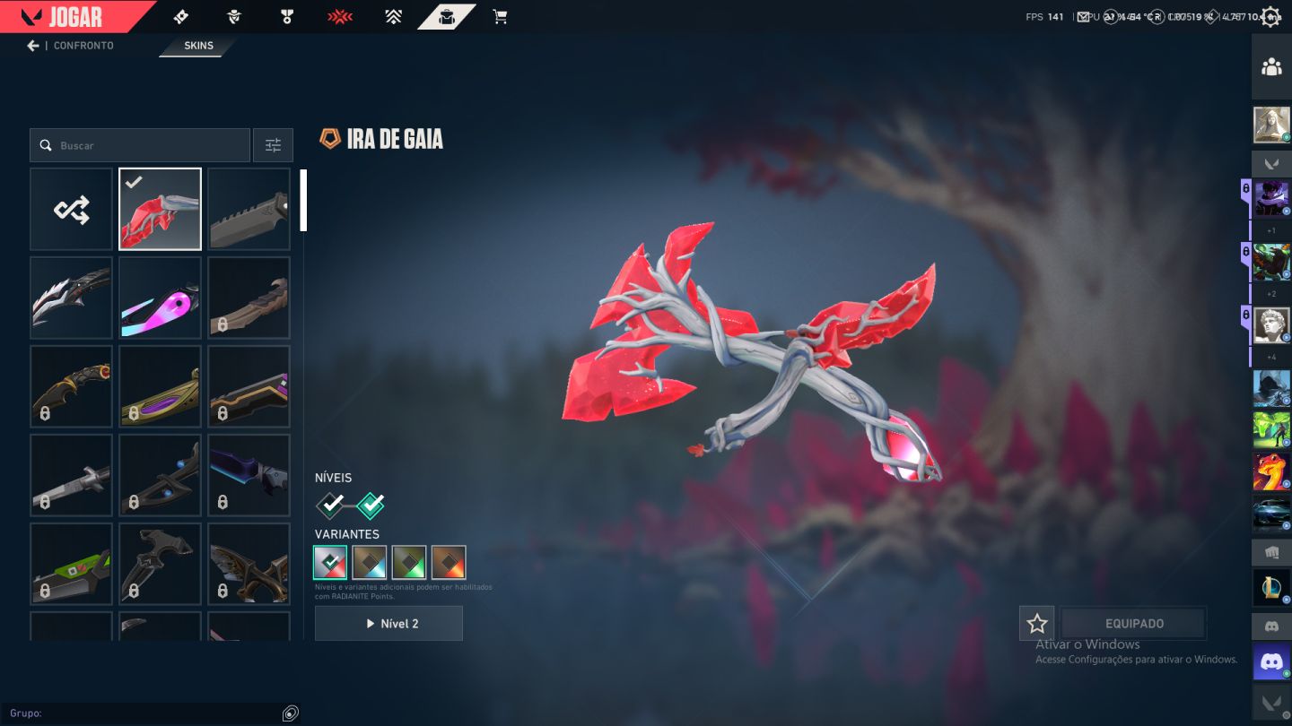 Conta de Valorant DIMA 3 Com skin