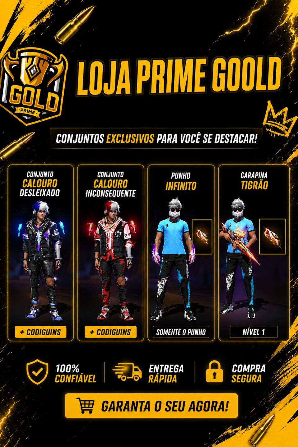 LOJA PRIME GOLD - CONJUNTOS EXCLUSIVOS!!