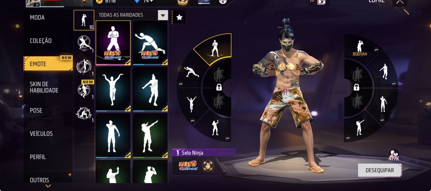CONTA ANTIGA DE FREE FIRE COM MAIS DE 7 ANOS E DIVERSAS SKINS