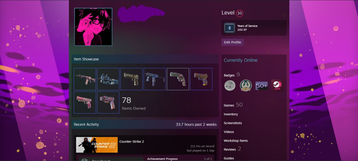 CONTA STEAM (CS2 COM PRIME)