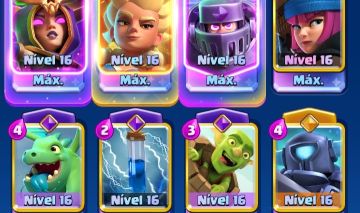 Conta Clash Royale deck full