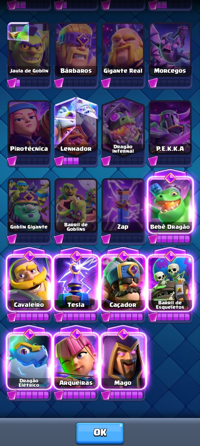 Conta de Clash Royale arena 25.