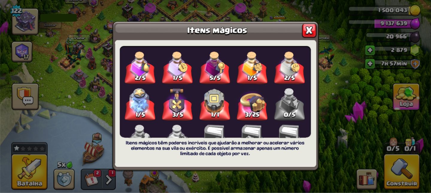 Clash of Clans CV 15 Rushada | Vila em Bom Estado