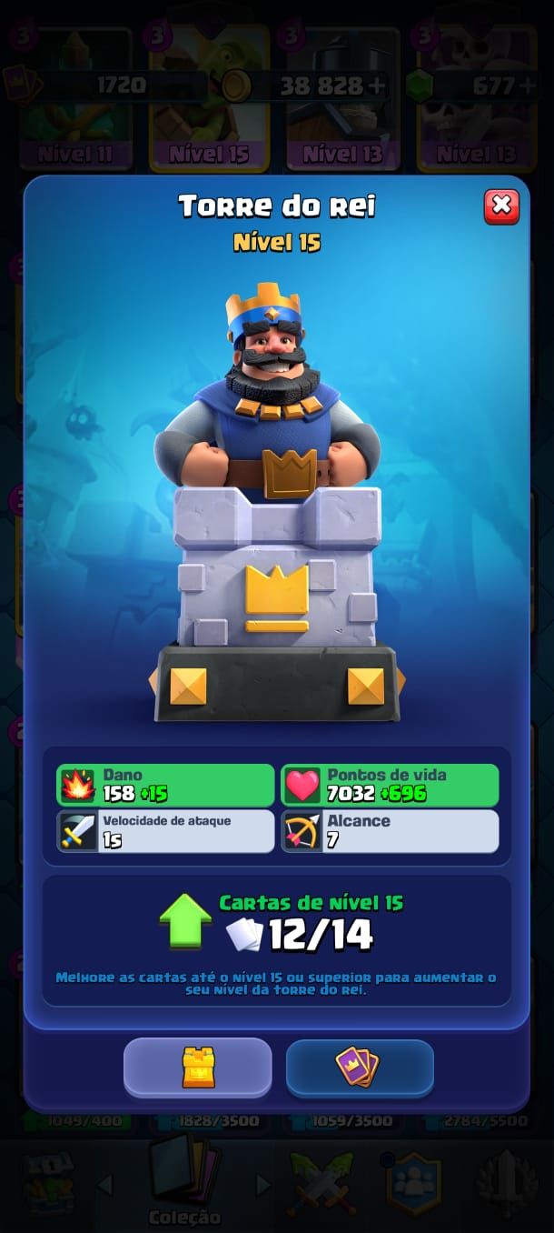 Conta de clash antiga e upada