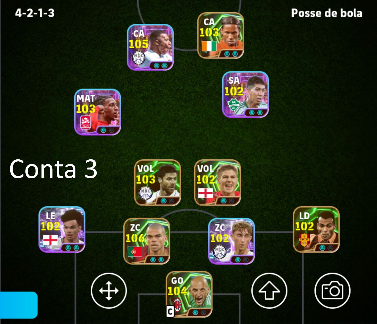 Melhores Contas Efootball Mobile Com MESSI Bigtime 109, Épicos e Showtimes Raros