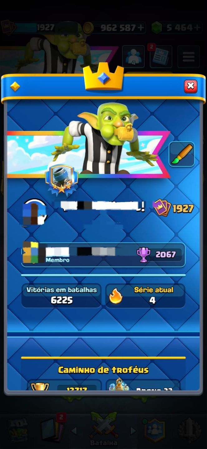 CONTA DE CLASH ROYALE + BRAWL STARS DE BRINDE.