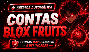 CONTAS BLOX FRUITS COM LEVEL 1000 + FRUTAS MÍTICAS NO INVENTÁRIO!