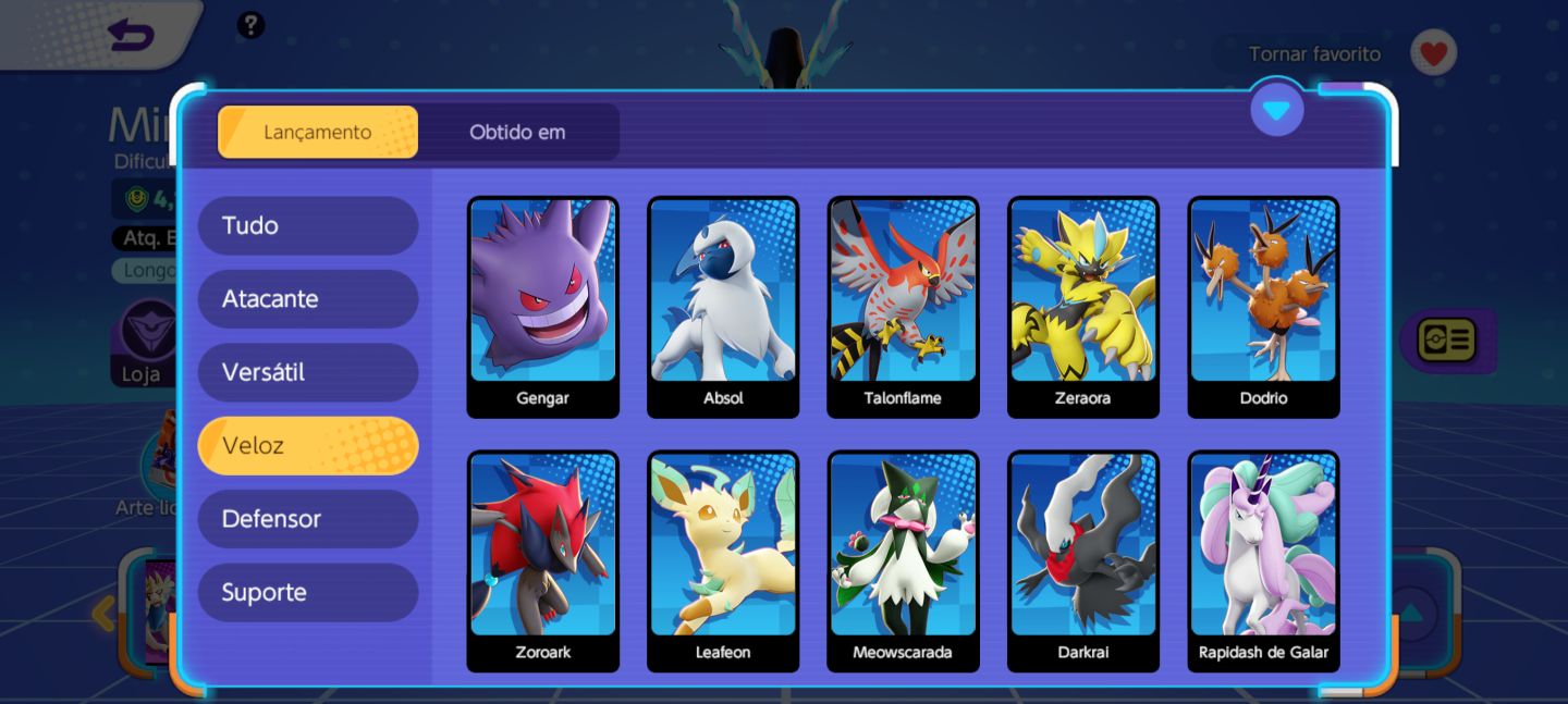 CONTA POKEMON UNITE LVL 61 RARA 2021