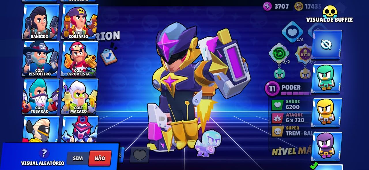 Conta de Brawl Stars 124k de Troféus e Fama alienígena