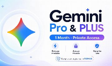 GEMINI PRO & PLUS - 1 MÊS | ACESSO PRIVADO + FLOW/CODE/ANTIGRAVITY/YOUTUBE/