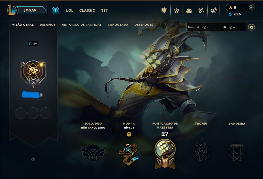 Contas LoL LowLvL com Idade Verificada