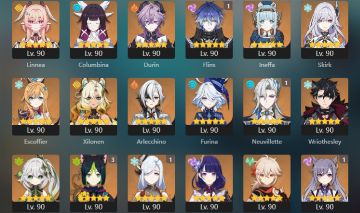AR60 - Vários personagens limitados, armas, exploração 95%+
