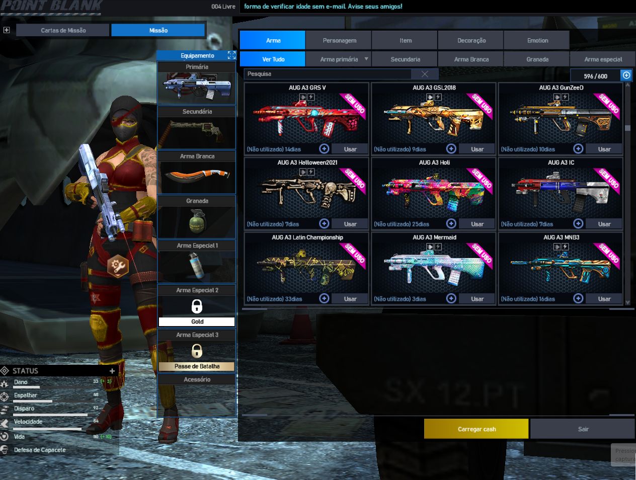 Conta de Point Blank General duas estrelas