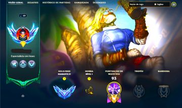 SKIN SINGED SURFISTA + [ DIAMANTE COM 55% DE WIN RATE ] + [ TROCA NICK ]