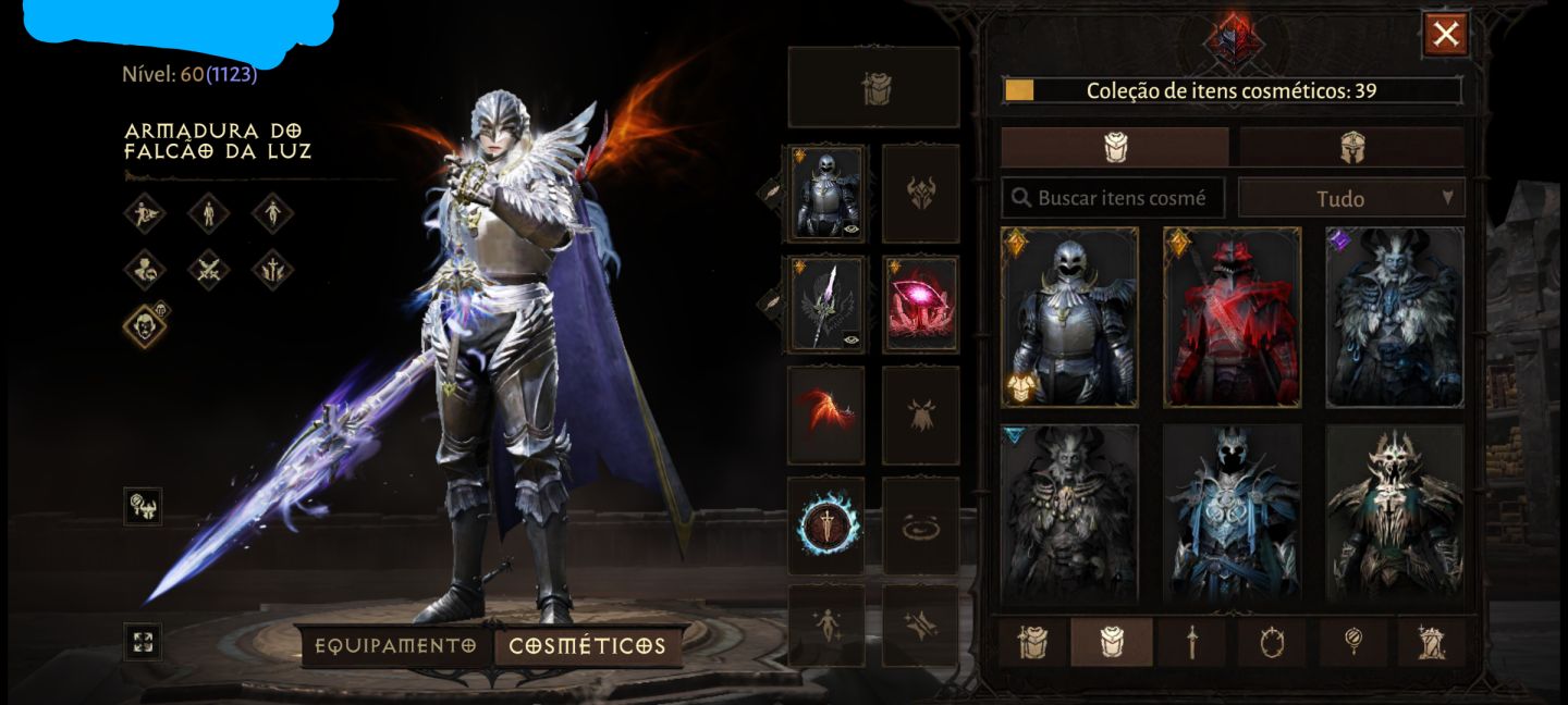 Conta Diablo immortal skins berserker