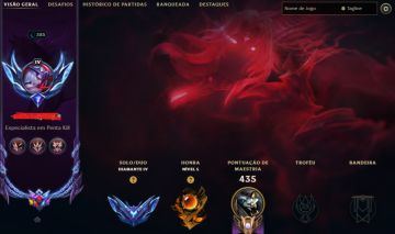 Conta LOL Diamante IV | Viego Reinado Espectral | +175 Skins | Rengar Chibi TFT