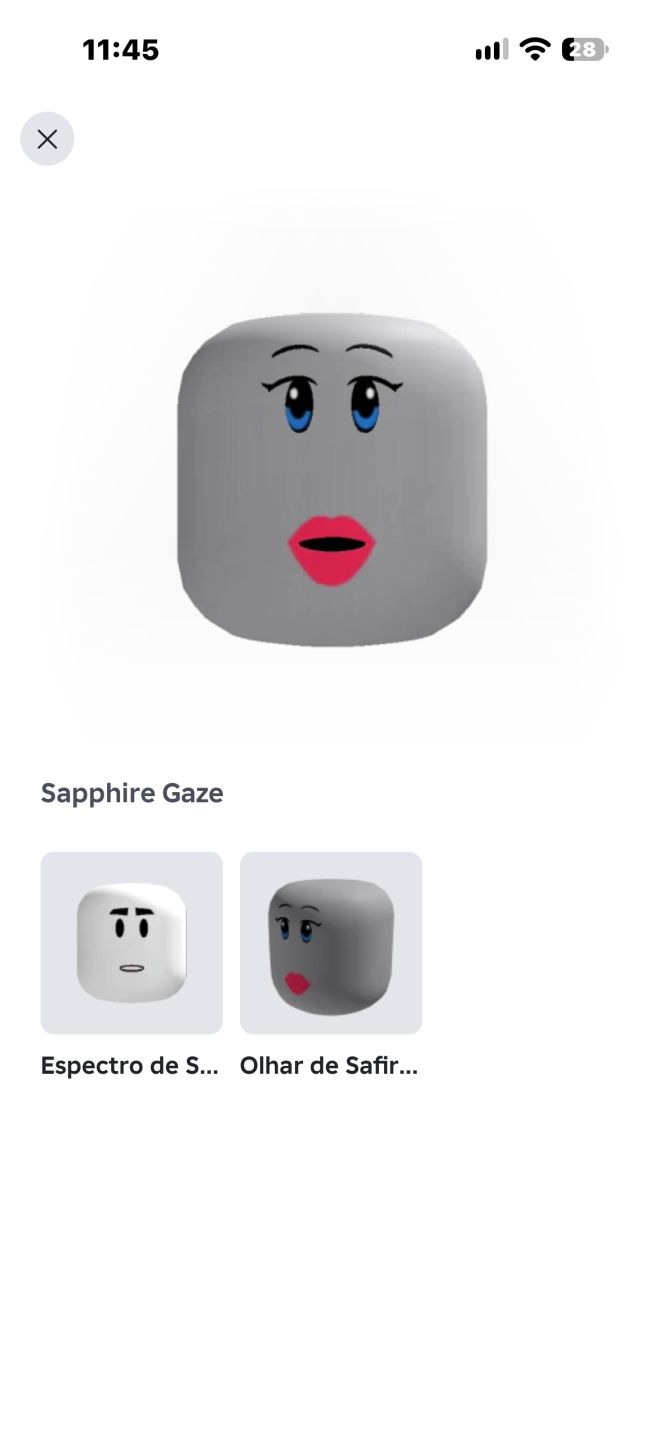 CONTA DE ROBLOX ANTIGA COM TOYCODE SAPPHIRE GAZE
