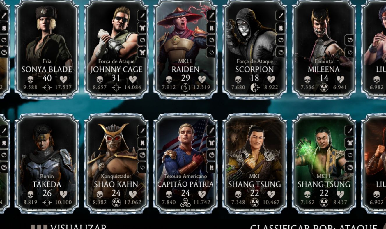 Conta mortal kombat mobile a venda!