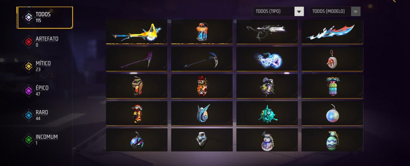 Conta level 52 com mais de 100 peita com punho gemada e simples