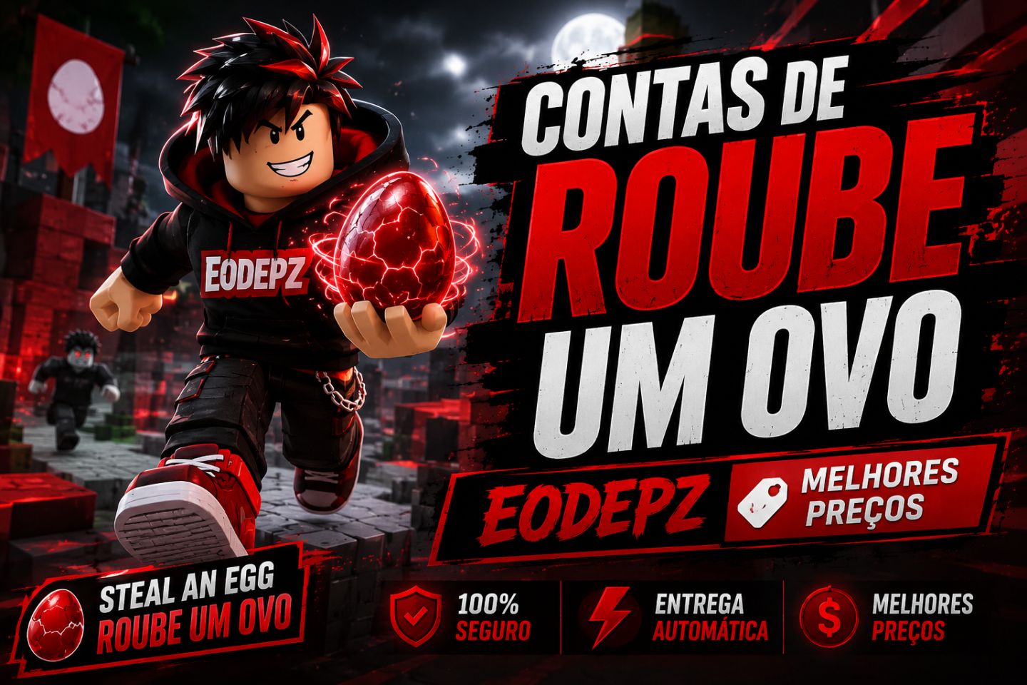 [PROMOÇÃO] ROUBE UM OVO / STEAL A EGG | CONTAS COM PETS RAROS + VELOCIDADE!
