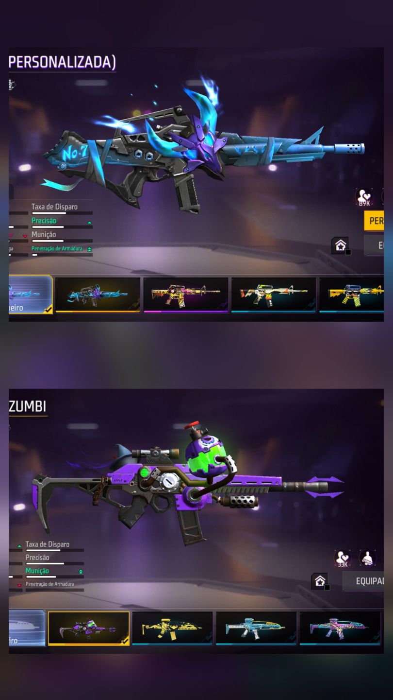 Conta rara free fire