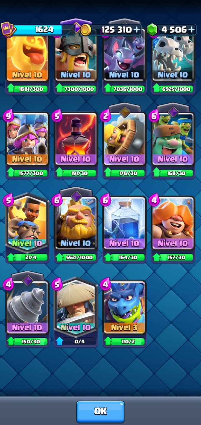 CLASH ROYALE CONTA 10 anos