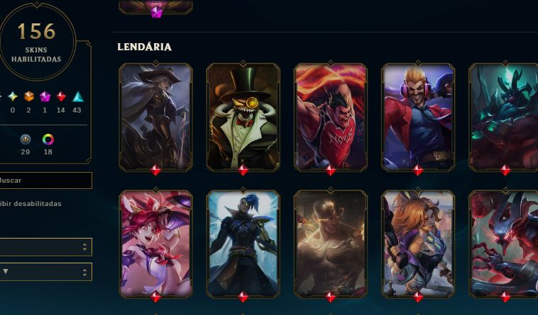 Conta gold / mmr bom / full acesso 150 skins +