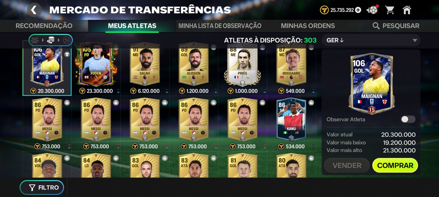 Conta FC mobile (GER 110)
