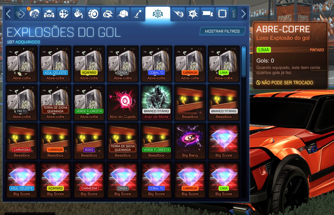 CONTA ROCKET LEAGUE - TAGS GC | NÍVEL 1415 | WINRATE 70.5%