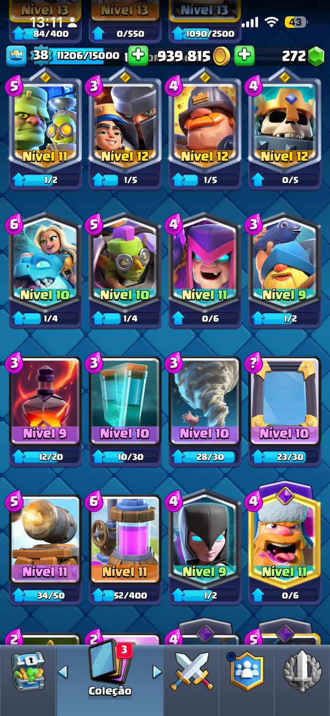 Conta de Clash royale para rapidinho!!