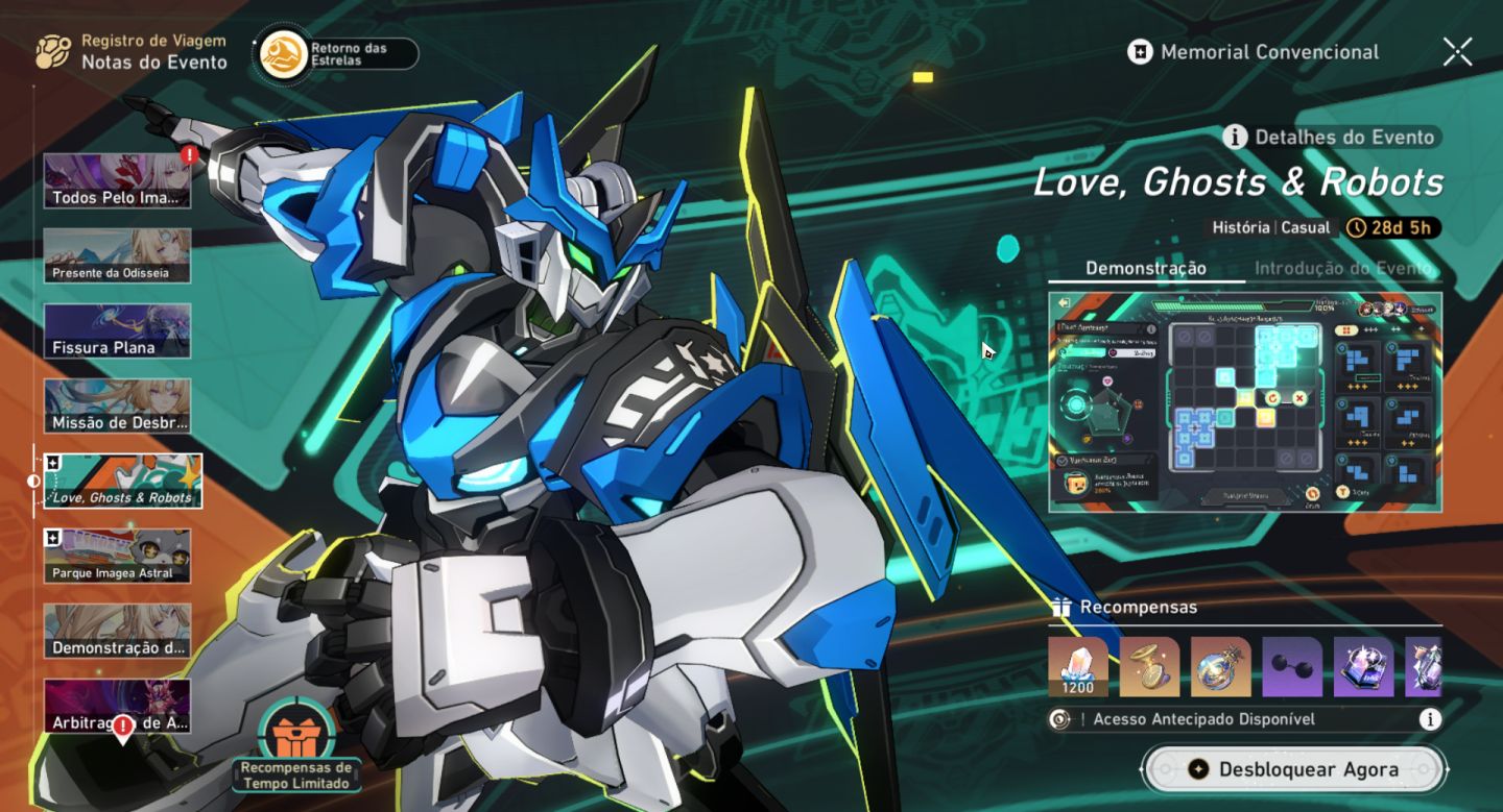 Conta Honkai Star Rail AR 70 com Skin e Eidolons