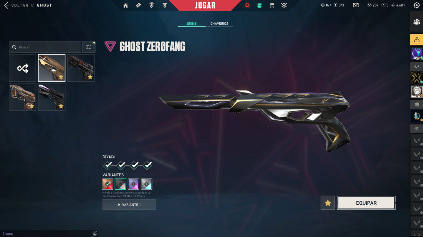 Conta full acesso de valorant com diversas skins.