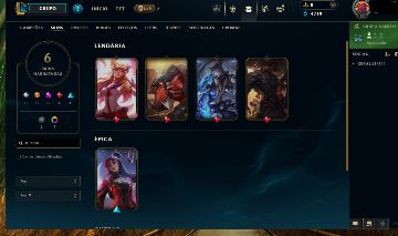 CONTA LOL LVL 57+ESMERALDA+6 SKINS+32 - League of Legends - Contas - GGMAX