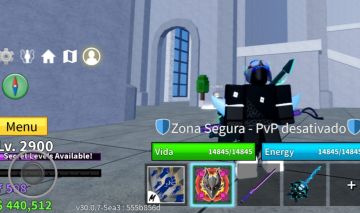 CONTA BLOX FRUITS DRAGÃO PERMANENTE (R$ 160+) | Nível 2900 | Espadas Raras