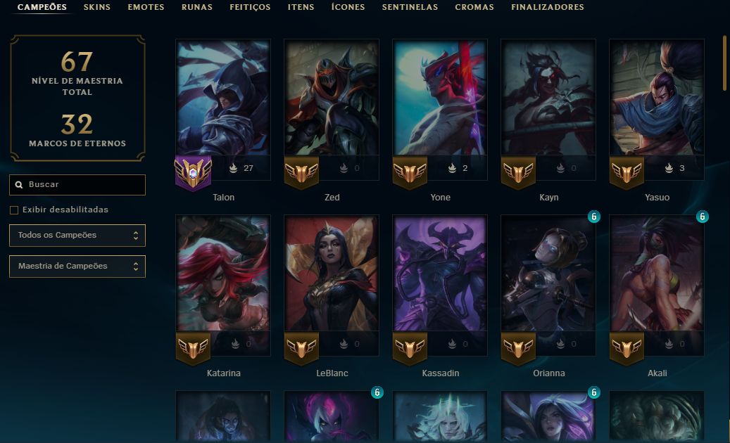 Conta LOL, Esmeralda 4. Talon velho oeste e Talon espada resiliente