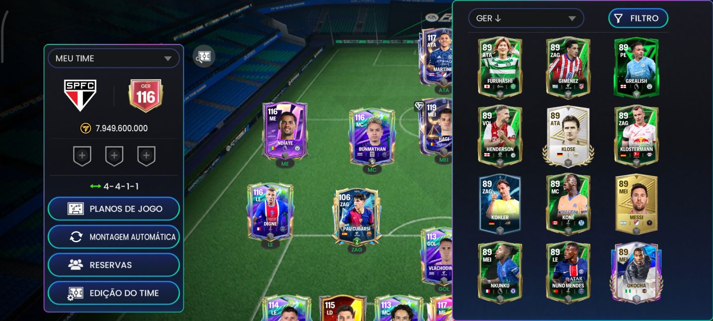 CONTA DE EA FC ANTIGA COM MUITAS GEMAS