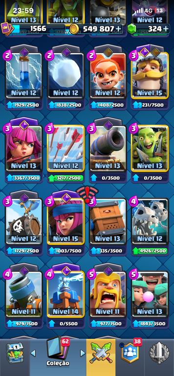 CONTA CLASH ROYALE 10.030 TROFÉUS | QUASE TODAS AS CARTAS | 12 EVOLUÇOES