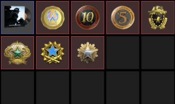 CONTA CS2 COM MEDALHAS DE SERVIÇO