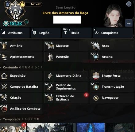 Conta Templar Aion2 !!