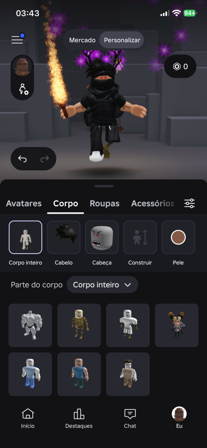 Conta de roblox
