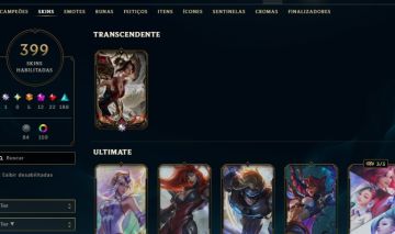 Conta Lol para Mono Kaisa - Skin Rara Negociavel ( 399 SKINS)